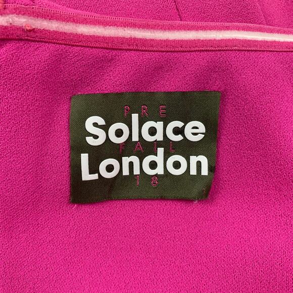 SOLANCE LONDON Pre-Fall 18 Size 4 Pink Polyester Strapless Dress - Picture 5 of 5